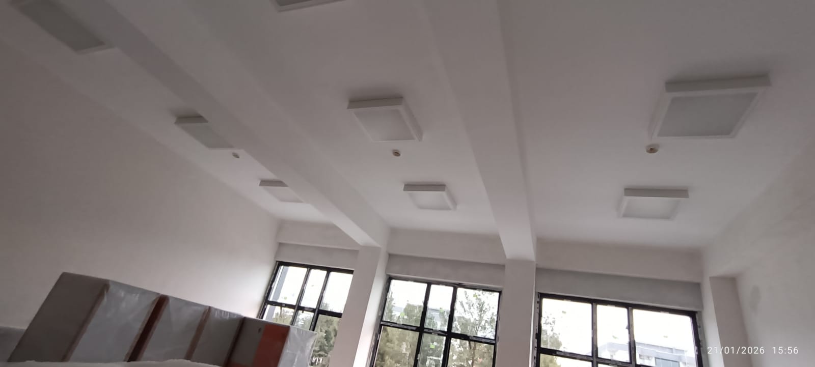 Egekent 2 Ortaokulu tamamlanan zayıf akım altyapısının genel görünümü